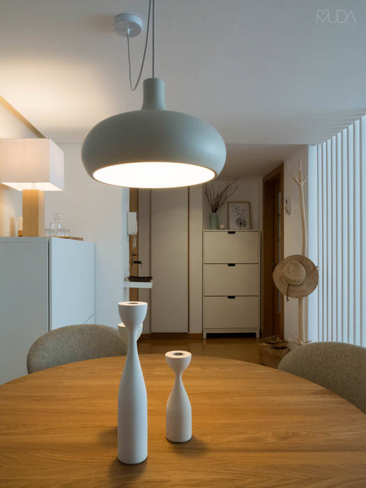 S+P Apartment - Lisbon, MUDA Home Design MUDA Home Design 스칸디나비아 다이닝 룸