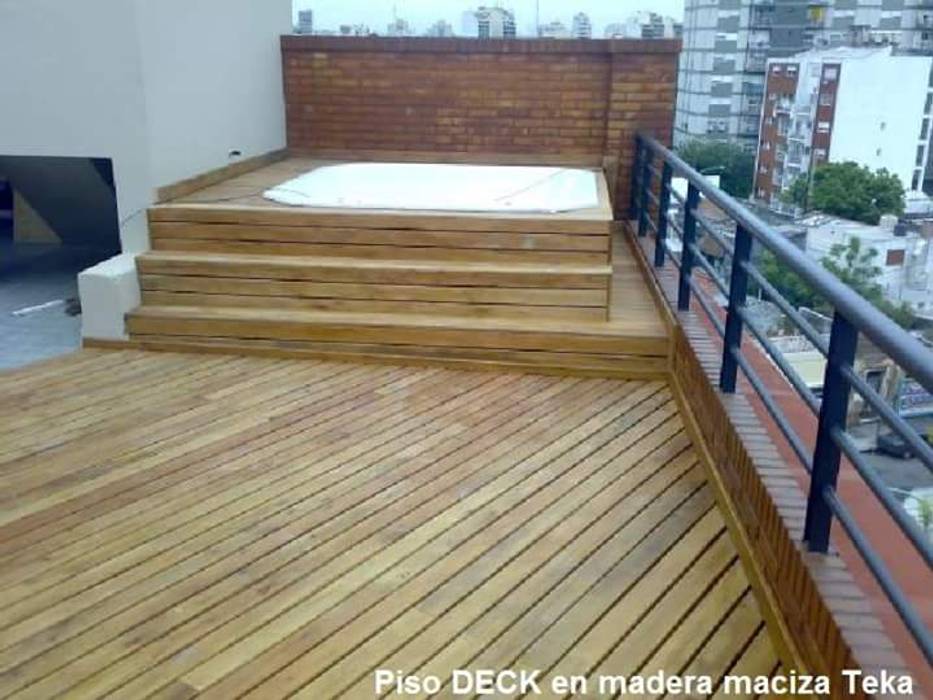 DECK EN TECA , Diseños y altillos SAS Diseños y altillos SAS Spa de estilo clásico