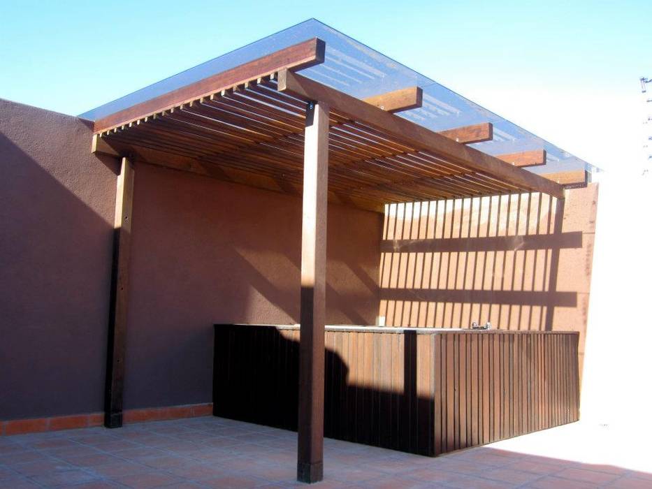 PERGOLAS EN AMDERA , Diseños y altillos SAS Diseños y altillos SAS Jardines de estilo moderno