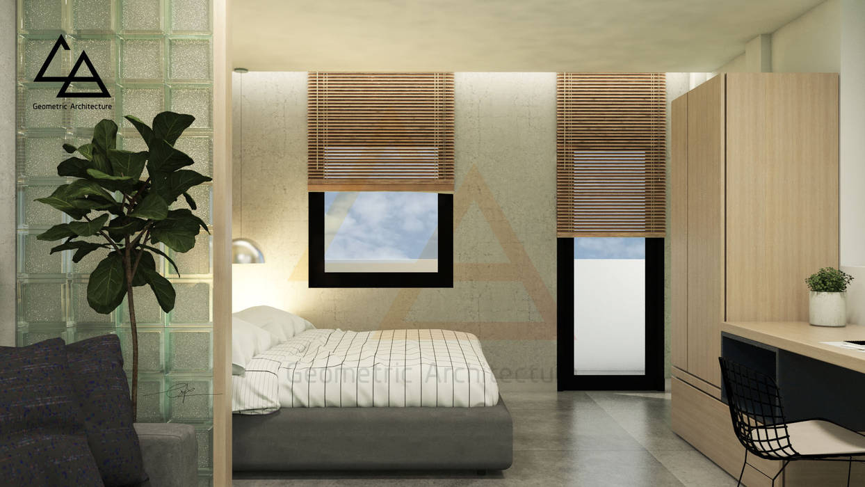 ĐQĐ Apartment, G.A Studio G.A Studio Scandinavian style windows & doors Blinds & shutters