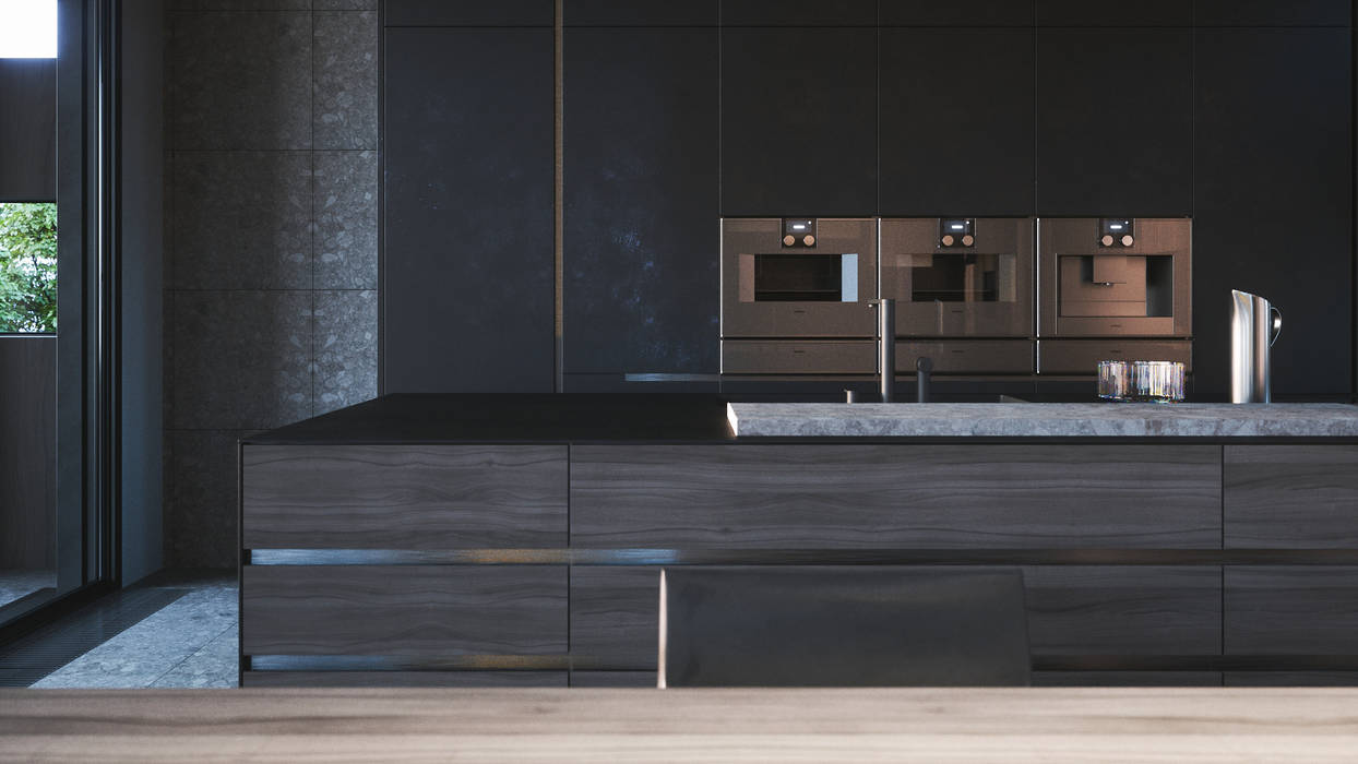 PARALLEL, ANARCHY DESIGN ANARCHY DESIGN Minimalist kitchen