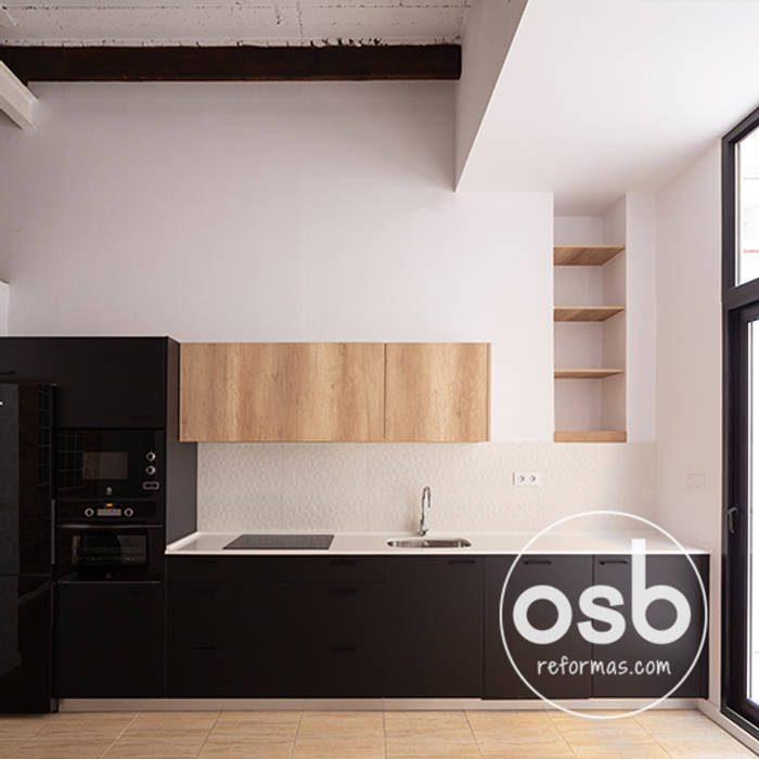 Rocafull 10, osb arquitectos osb arquitectos Kitchen units Wood Wood effect