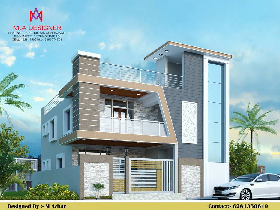 Exteriors and Architectural , M.A Constructions M.A Constructions Asian style houses