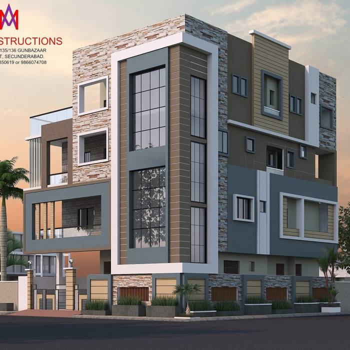 Exteriors and Architectural , M.A Constructions M.A Constructions منازل
