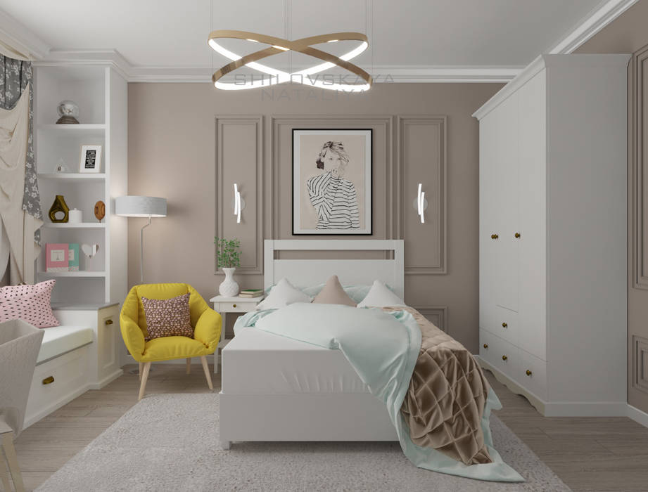 Проект квартиры в ЖК ул. Балмочных-Тельмана, NATALIYA SHILOVSKAYA Interior Designer NATALIYA SHILOVSKAYA Interior Designer غرفة الاطفال