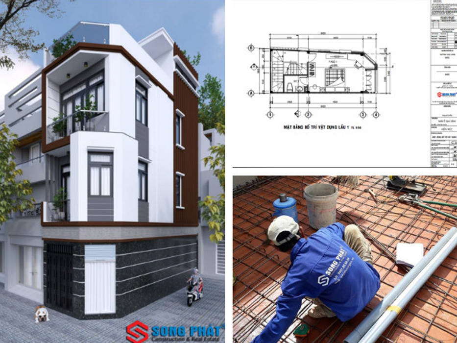 Giải Quyết Nổi Lo Về Sự Tiện Nghi Trong Thiết Kế Nhà Nhỏ Với 30m2, Công ty Thiết Kế Xây Dựng Song Phát Công ty Thiết Kế Xây Dựng Song Phát Bungalows