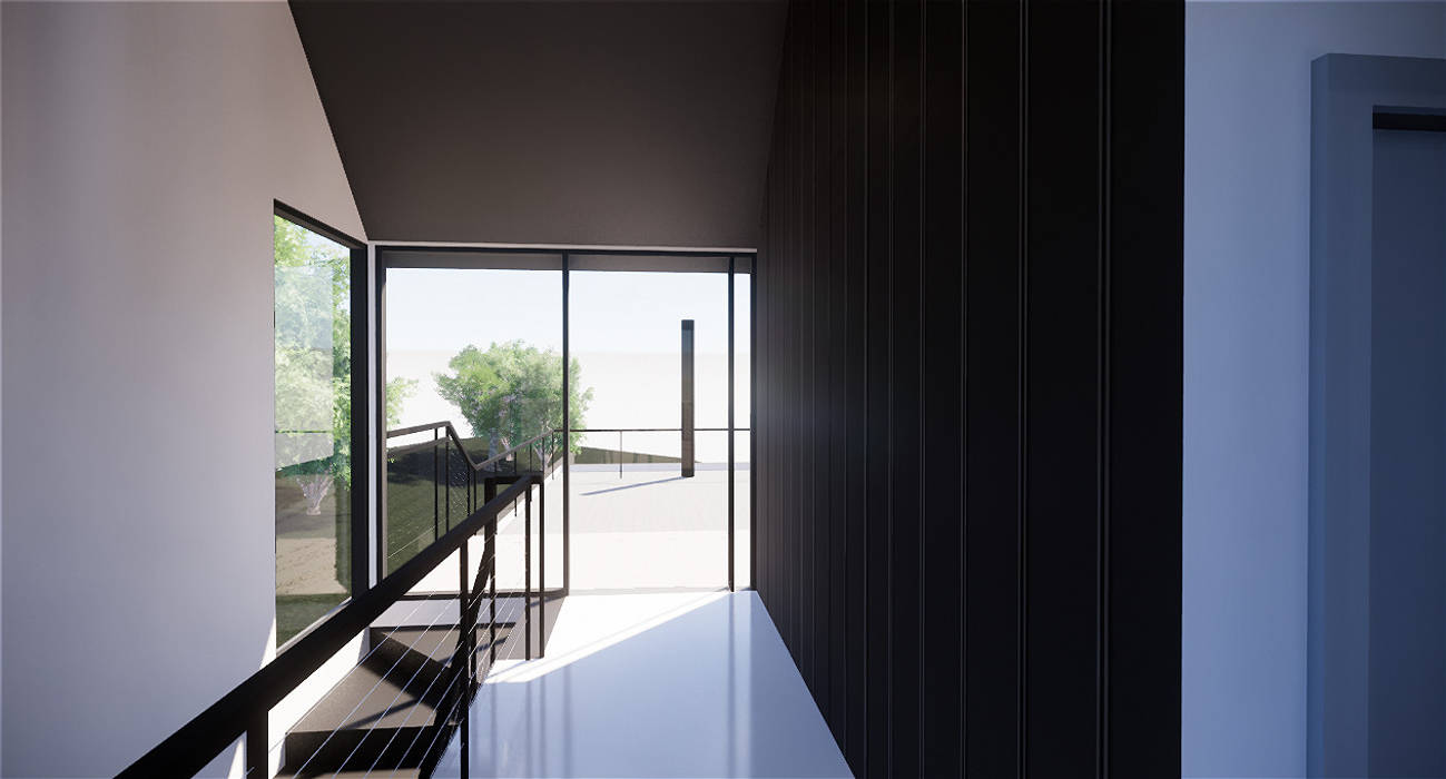 Husarö House, Altea, MASR | Estudio de arquitectura MASR | Estudio de arquitectura Minimalist corridor, hallway & stairs