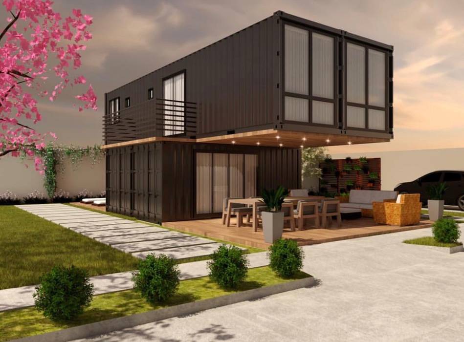 Casas en contenedores marítimos, world container | homify