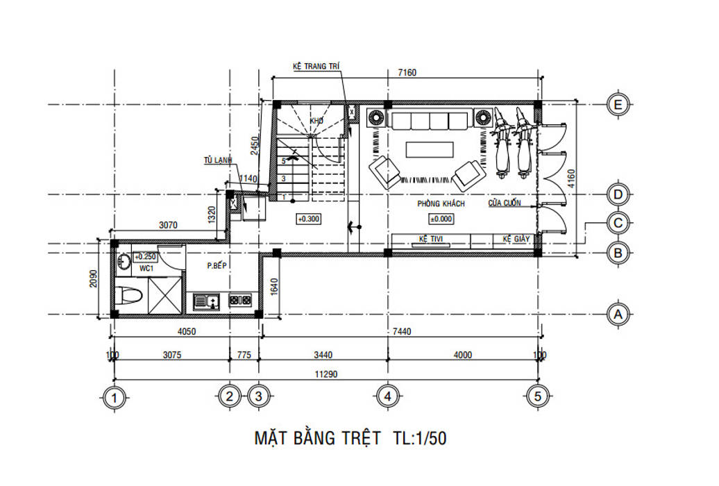 Giải Pháp Thiết Kế Tận Dụng Tối Đa Diện Tích Xây Nhà Trên Đất Méo, Công ty Thiết Kế Xây Dựng Song Phát Công ty Thiết Kế Xây Dựng Song Phát منزل عائلي صغير