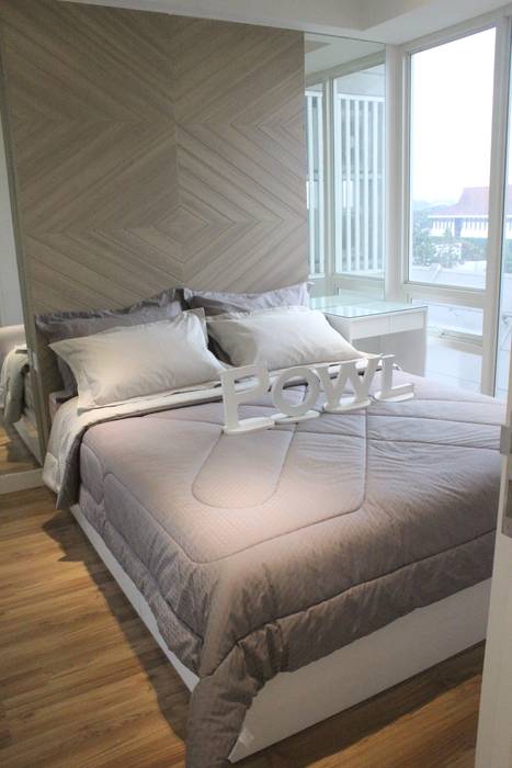 Apartemen Landmark II - 2 Bedroom (Design II), POWL Studio POWL Studio Kamar Tidur Minimalis bedroom,apartment