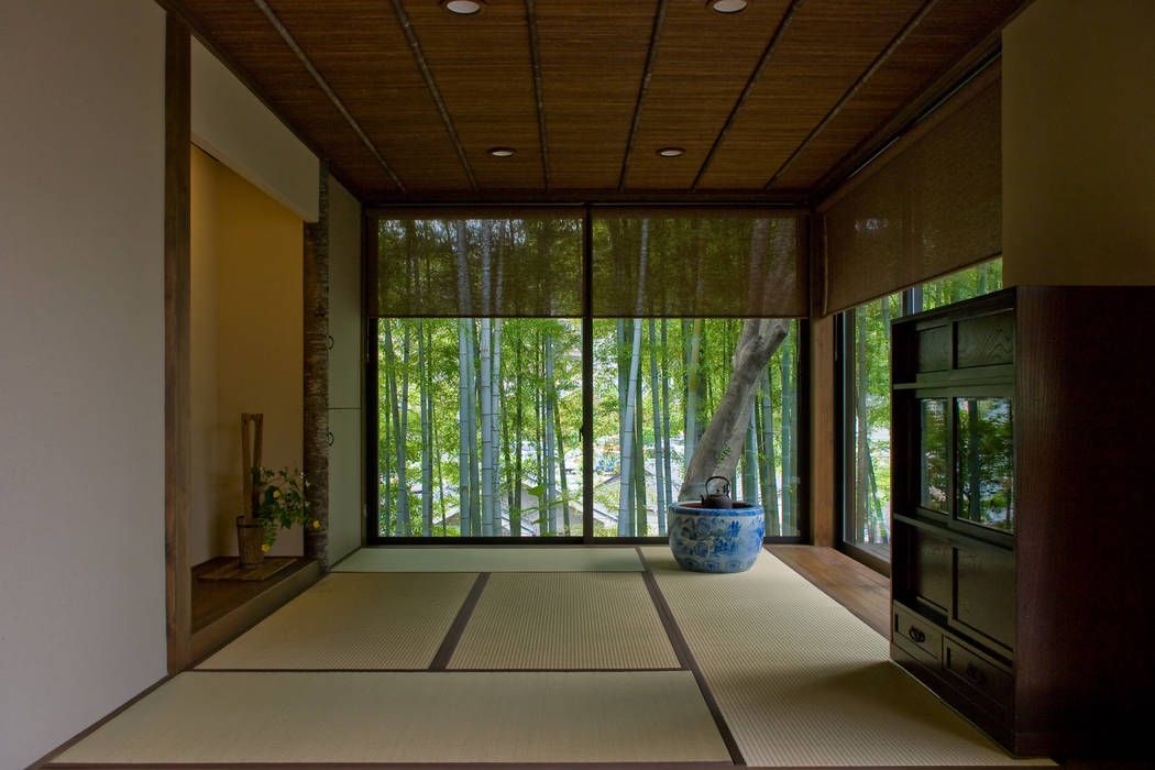 和室 Sデザイン設計一級建築士事務所 和風デザインの 多目的室 木 木目調