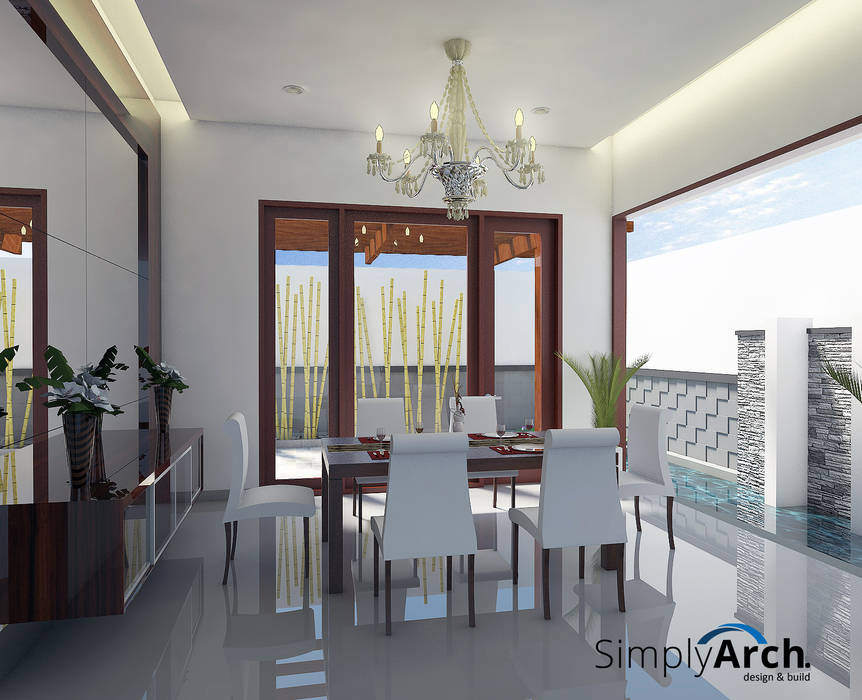 W-House at Pluit, North Jakarta, Simply Arch. Simply Arch. Ruang Makan Modern