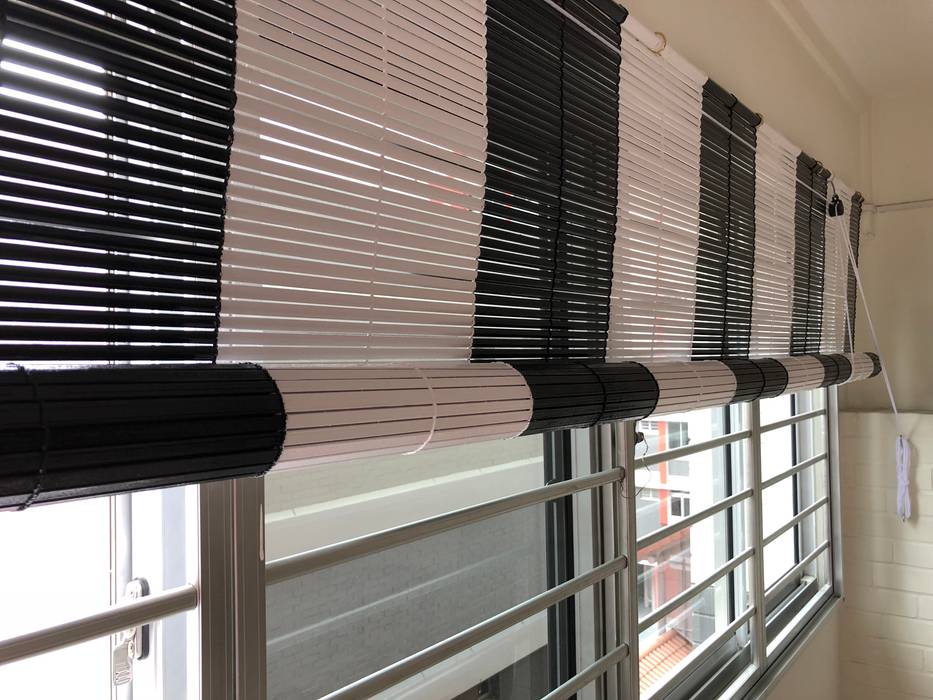 B&W Bamboo Blinds Window Essentials Windows & doors Textile Amber/Gold Blinds & shutters