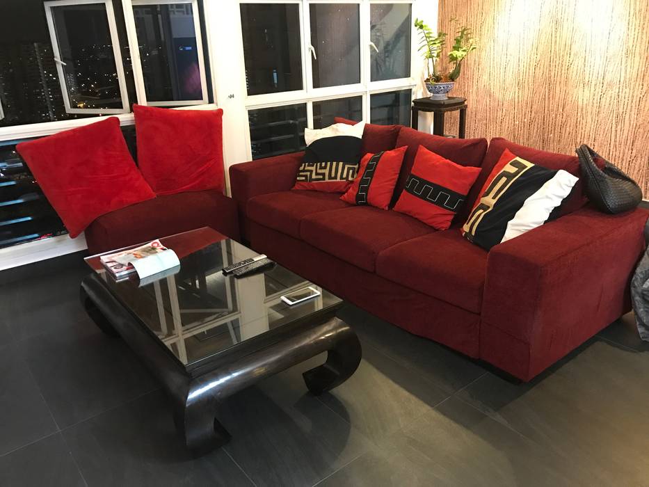 European fabric Sofa Window Essentials Modern living room Textile Amber/Gold Sofas & armchairs