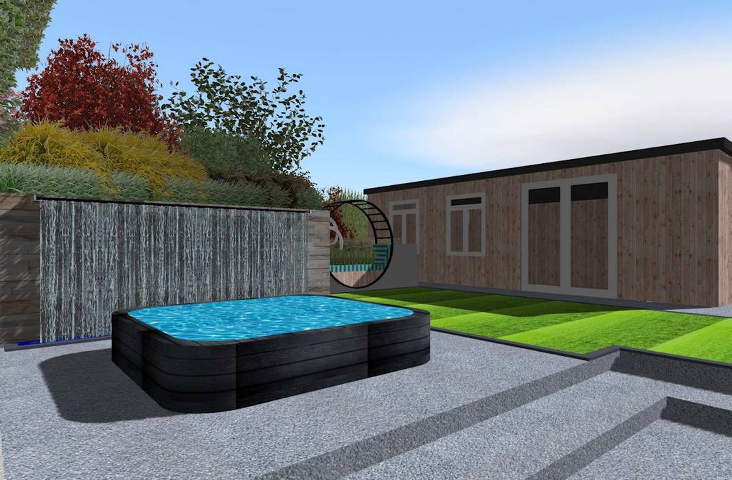 Garden Design Hindhead, Surrey Linsey Evans Garden Design Modern garden garden design,garden ideas,sloping garden,landscape design,surrey,berkshire,london,hampshire,oxfordshire,buckinghamshire,garden design plans,landscaping