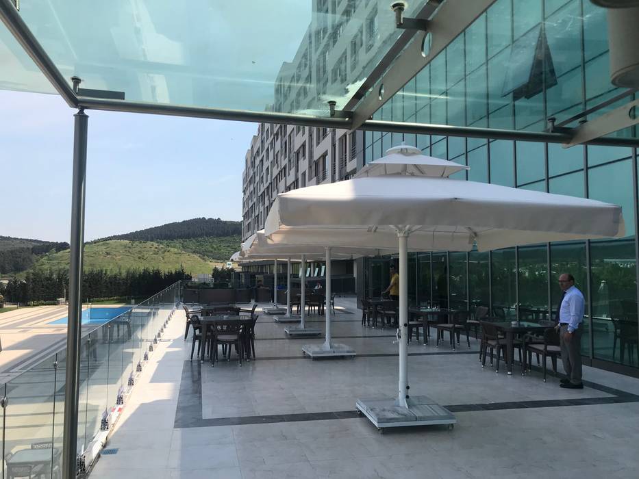 Miracle Istanbul Asia Otel & SPA Akaydın şemsiye Modern Balkon, Veranda & Teras Aluminyum/Çinko şemsiye,cafe şemsiyesi