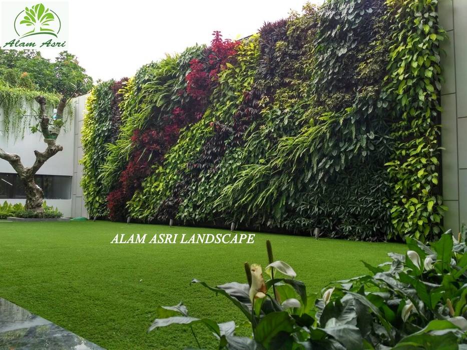 Vertical Garden Surabaya, Alam Asri Landscape Alam Asri Landscape 정원 연못 철 / 철강