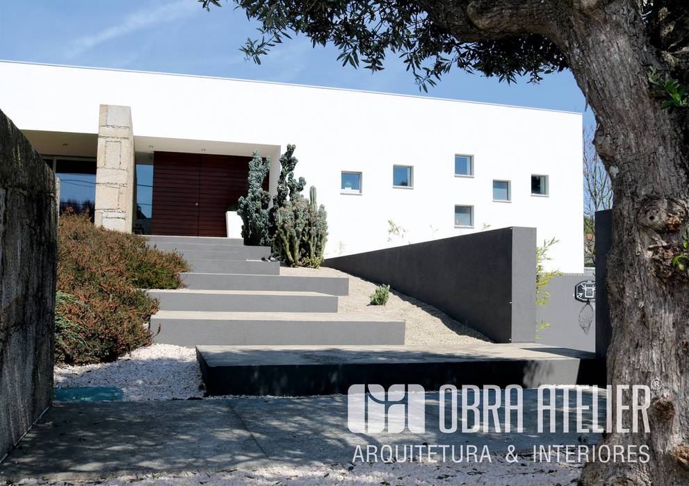 Projeto de casa moderna chave na mão, OBRA ATELIER - Arquitetura & Interiores OBRA ATELIER - Arquitetura & Interiores Einfamilienhaus