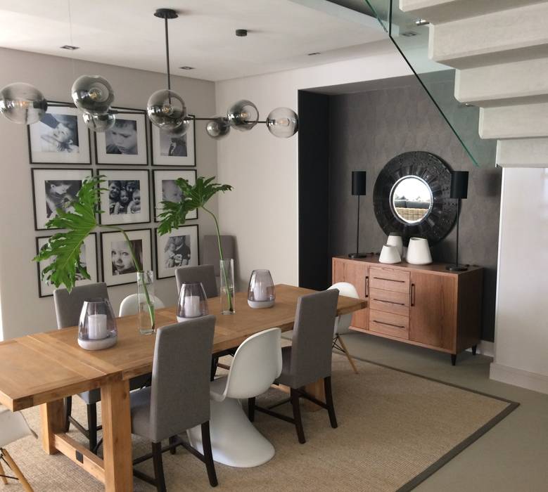 Green & Grey Simplicity, Sophistique Interiors Sophistique Interiors Modern dining room