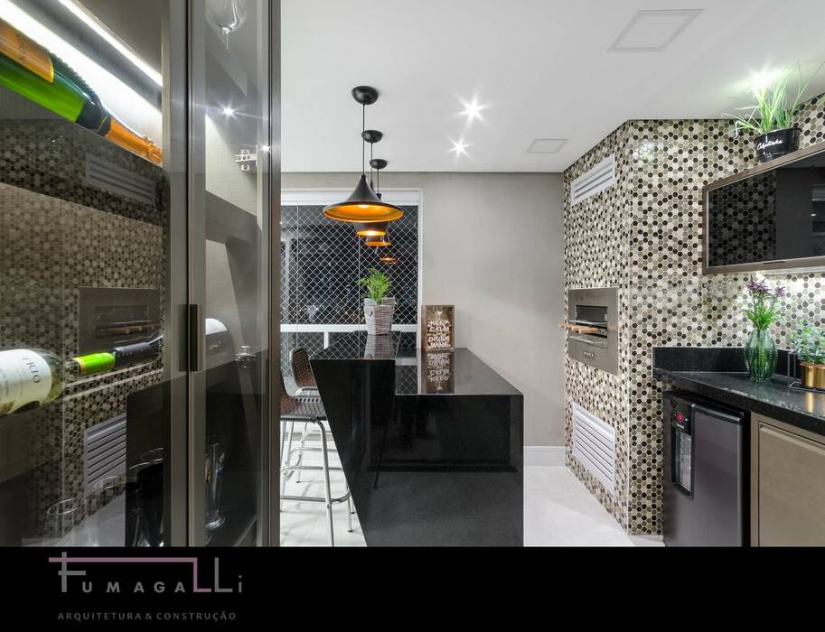 Apartamento Sofisticado , Jacqueline Fumagalli Arquitetura & Design Jacqueline Fumagalli Arquitetura & Design Wine cellar