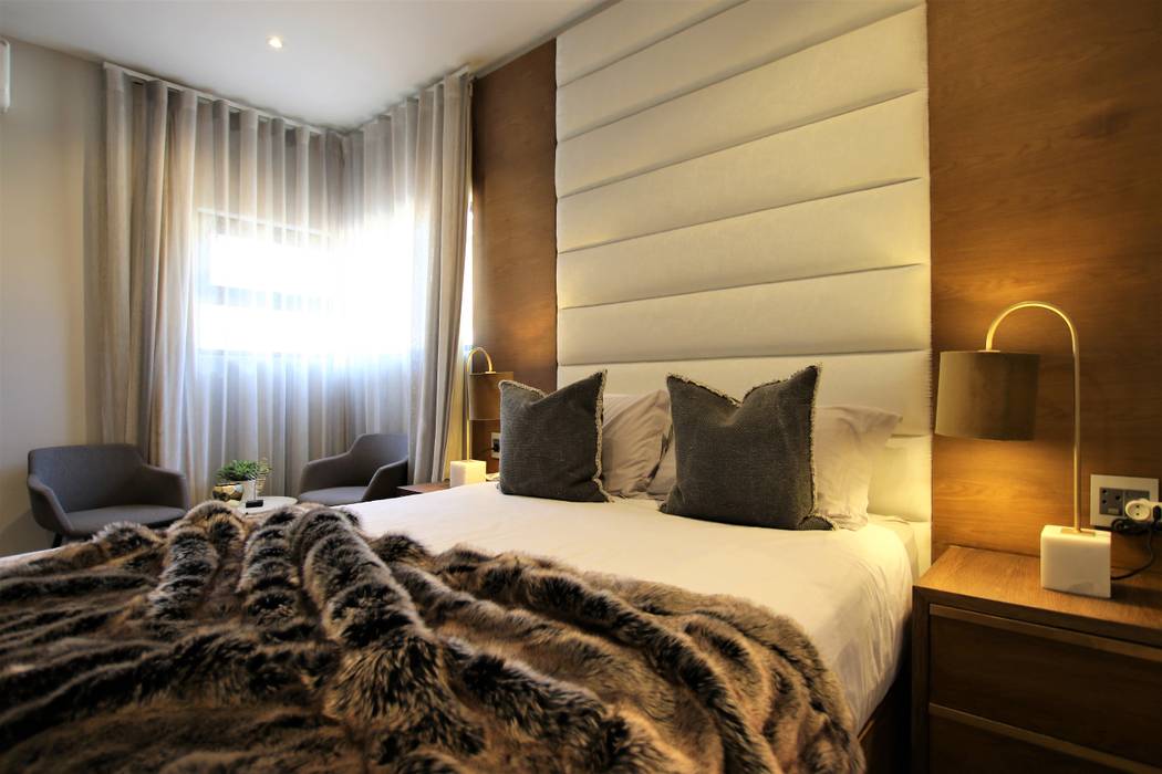 Bedroom design JSD Interiors Modern style bedroom Wood Wood effect