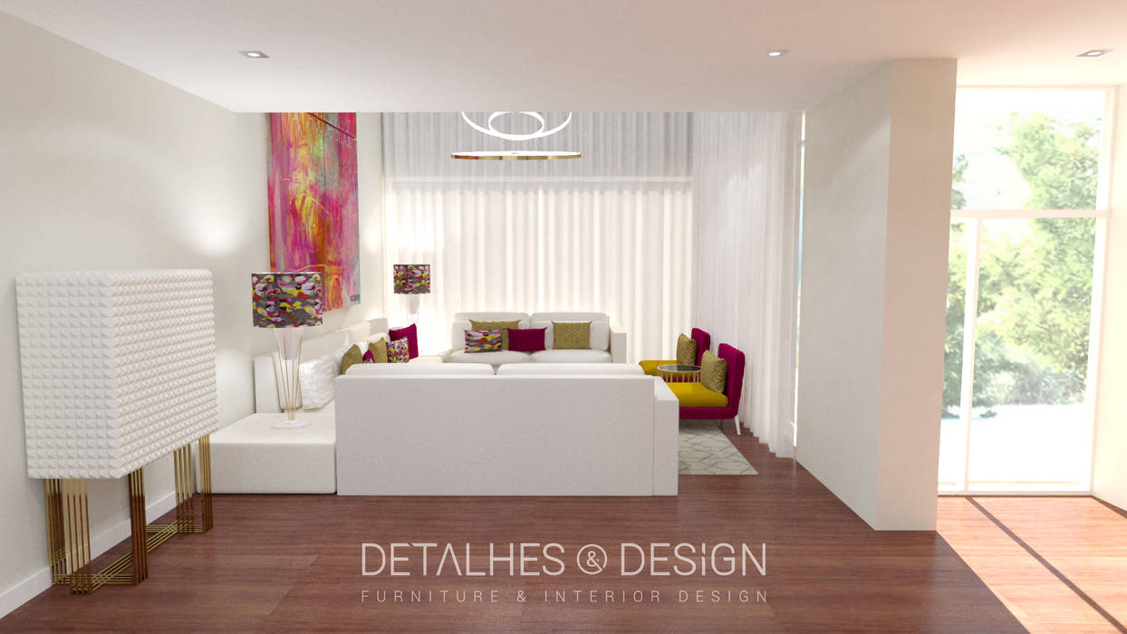 Projeto Design de Interiores - Sala de Estar, Detalhes & Design Detalhes & Design