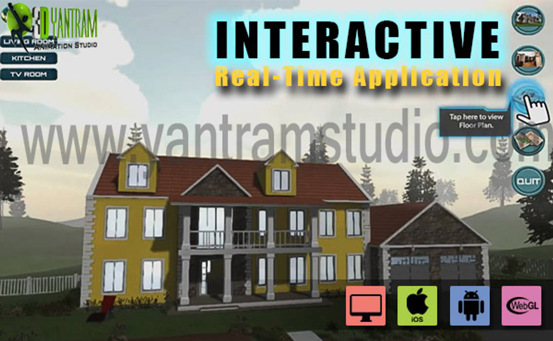 Interactive Virtual Reality By Yantram Virtual Reality Developer - San Diego, USA Yantram Animation Studio Corporation 商業空間 合板（チップボード） 医療機関