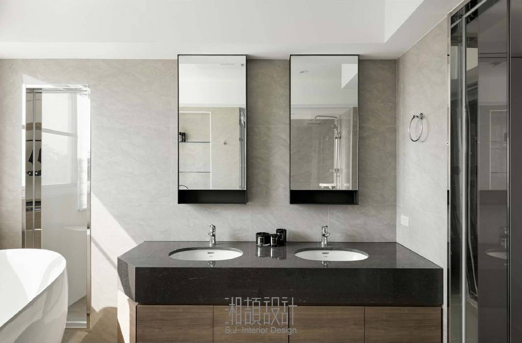 高雄 21 坪現代日式風格透天厝宅 , 湘頡設計 湘頡設計 Minimalist style bathroom