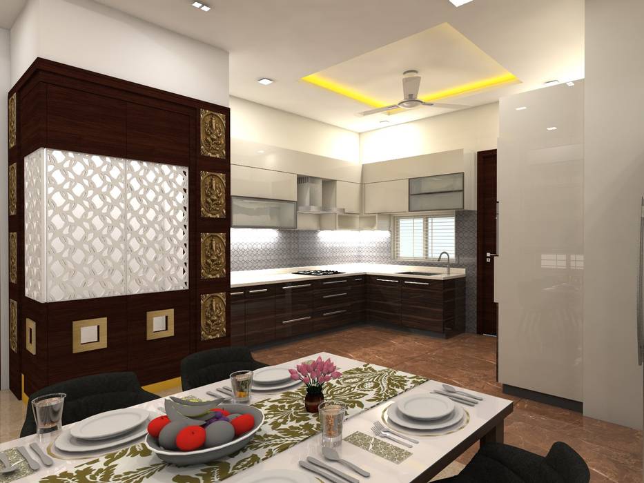 homify Kitchen units پلائیووڈ