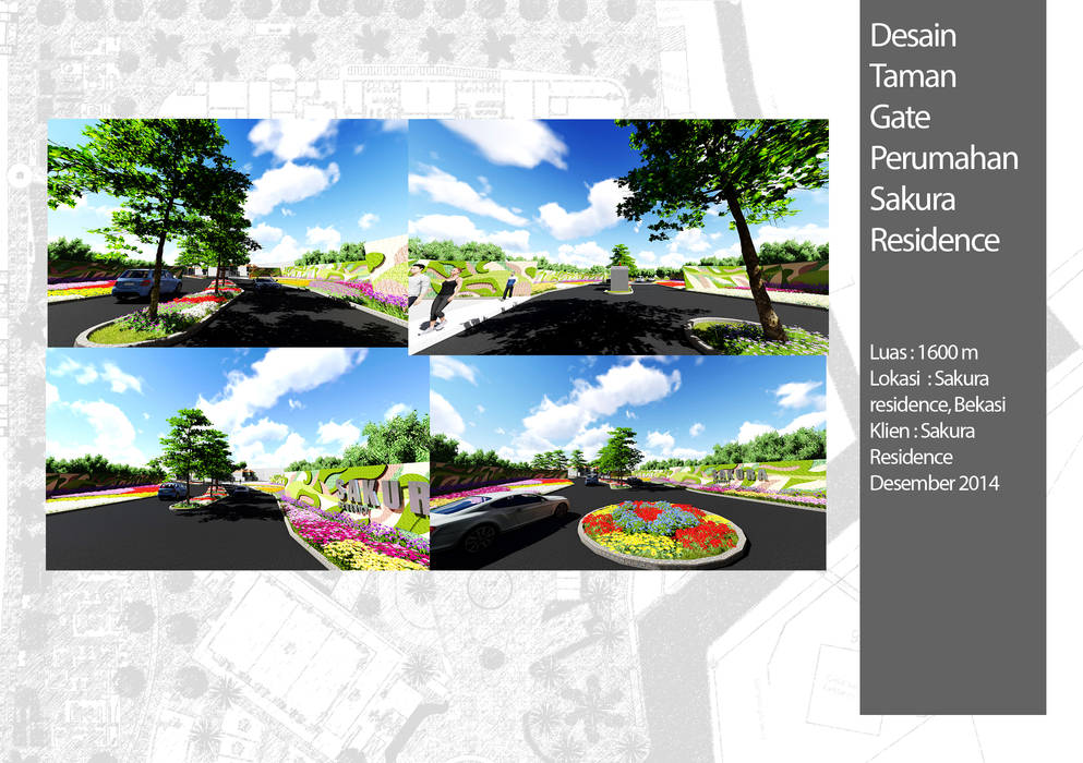 Desain Gate Sakura Residence, Bengkel Tanaman Bengkel Tanaman Commercial spaces Commercial Spaces