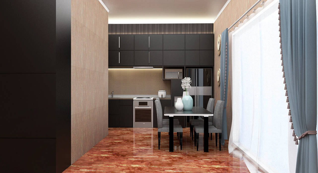 Kitchen Set Kolletra Visual Studio Dapur built in Kayu Lapis kitchen,design,house,renovasi,rumah,dapur