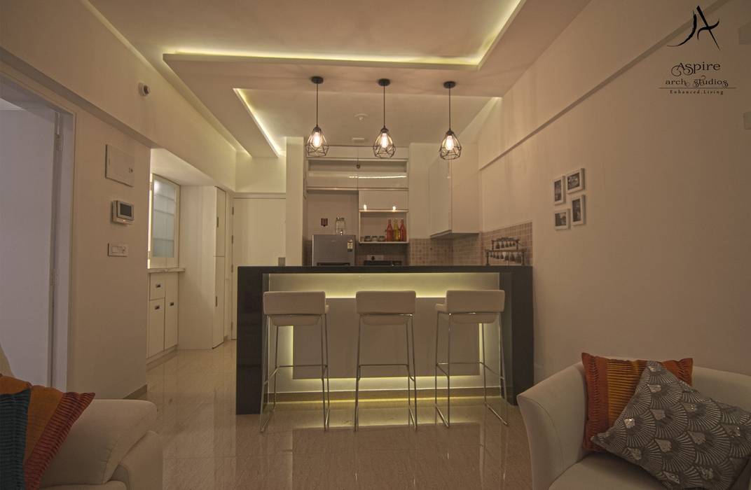 Weekend Home @ Lodha Belmondo Aspire Arch Studios Minimalist living room