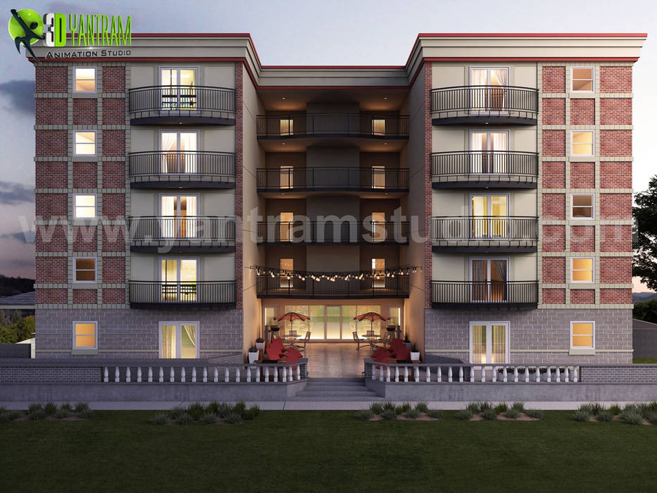 Residential Apartment Renovation Concept Rendering Ideas Yantram Animation Studio Corporation Habitats collectifs architectural,design,studio,animation,3d,modeling,firm,services,companies,rendering,exterior,visualization