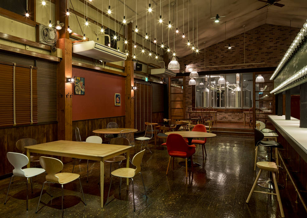 香麦 株式会社KAMITOPEN一級建築士事務所 商業空間 木 木目調 レストラン