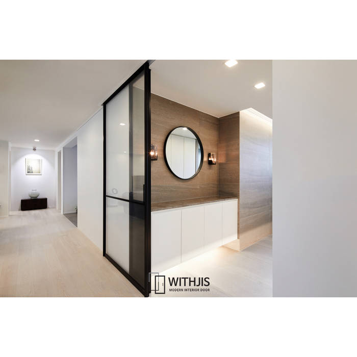 로이디자인 잠실 트리지움, WITHJIS(위드지스) WITHJIS(위드지스) Portes en verre Aluminium/Zinc