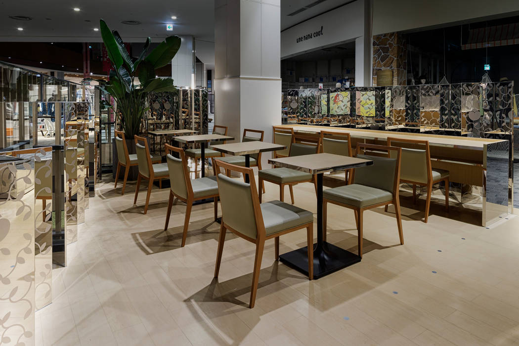 nana's green tea 京都桂川店 株式会社KAMITOPEN一級建築士事務所 商業空間 石 レストラン
