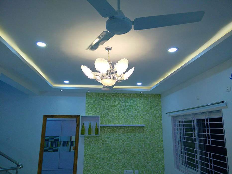 Mr Ravi Kumar PVR Meadows 3BHK Villa, Enrich Interiors & Decors Enrich Interiors & Decors Modern corridor, hallway & stairs Lighting