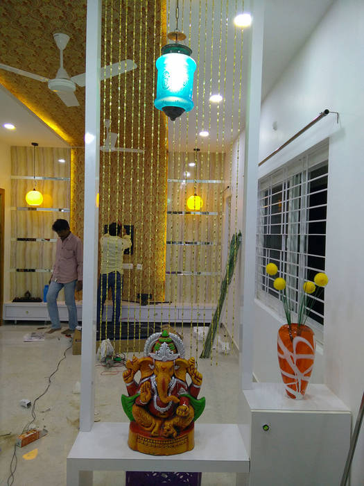 Mr Ravi Kumar PVR Meadows 3BHK Villa, Enrich Interiors & Decors Enrich Interiors & Decors Modern corridor, hallway & stairs