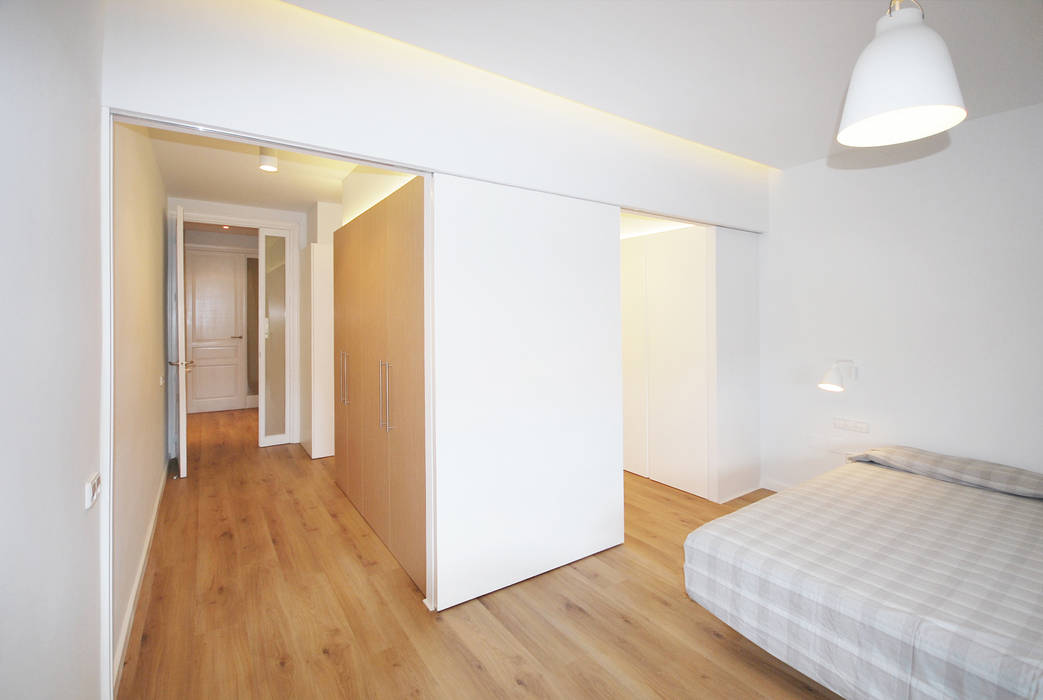 Dormitorio Principal homify Dormitorios de estilo mediterráneo dormitorio principal,cama doble,iluminación LED,habitación