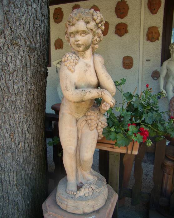 BACCO IN TERRACOTTA DI IMPRUNETA Tonazzo Srl Giardino classico BACCO,STATUA,STATUA IN TERRACOTTA,IMPRUNETA,arredamento da giardino,ARREDARE,OUTDOOR