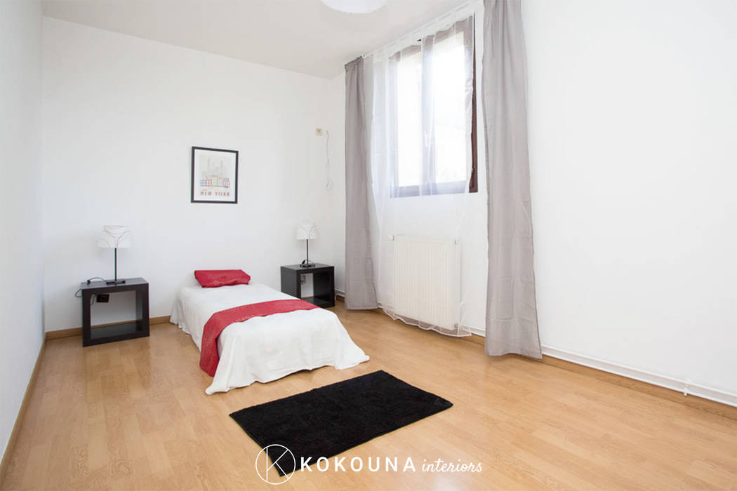 Home staging chambre couloir, entrée, escaliers classiques ...