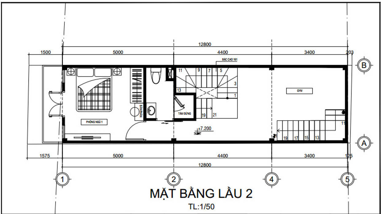 Thiết Kế Nhà 1 Trệt 3 Lầu Sân Thượng 46m2, Công ty Thiết Kế Xây Dựng Song Phát Công ty Thiết Kế Xây Dựng Song Phát Commercial spaces Tòa nhà văn phòng