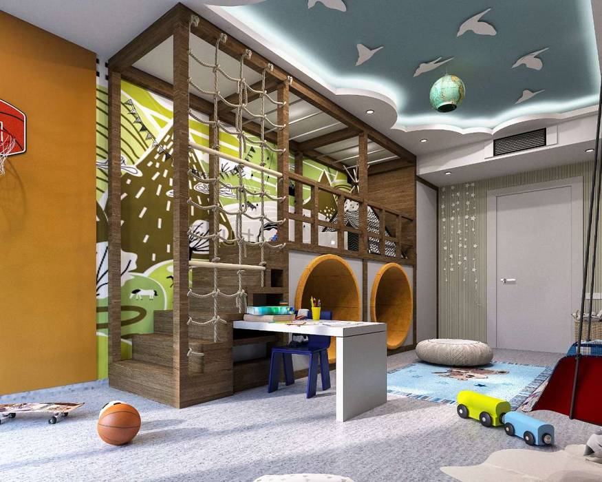 Kalafatoglu Marina Residence, VERO CONCEPT MİMARLIK VERO CONCEPT MİMARLIK Stanza dei bambini moderna