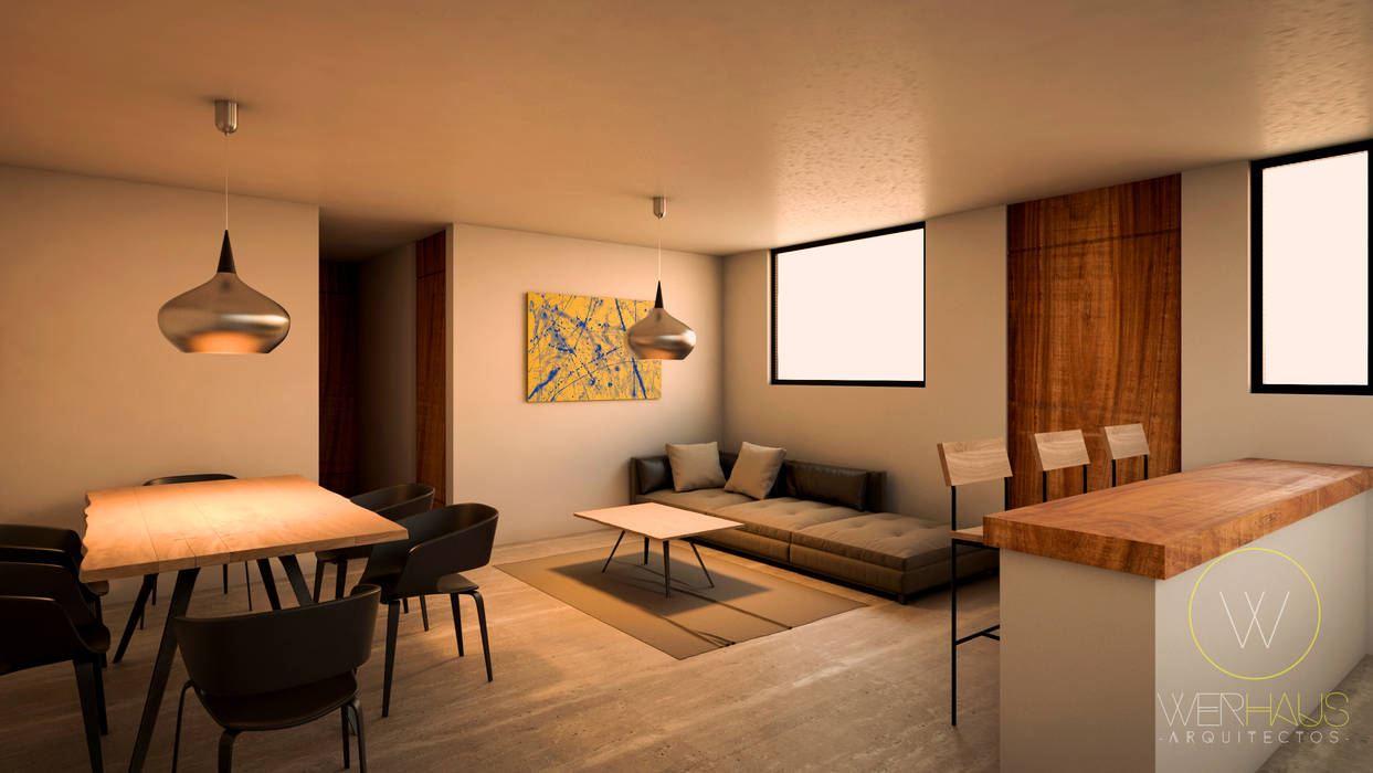 -DEPARTAMENTOS SADE-, WERHAUS ARQUITECTOS WERHAUS ARQUITECTOS Living room