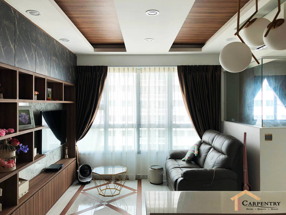 Contemporary Style At Tenteram Peak Modern Living Room By