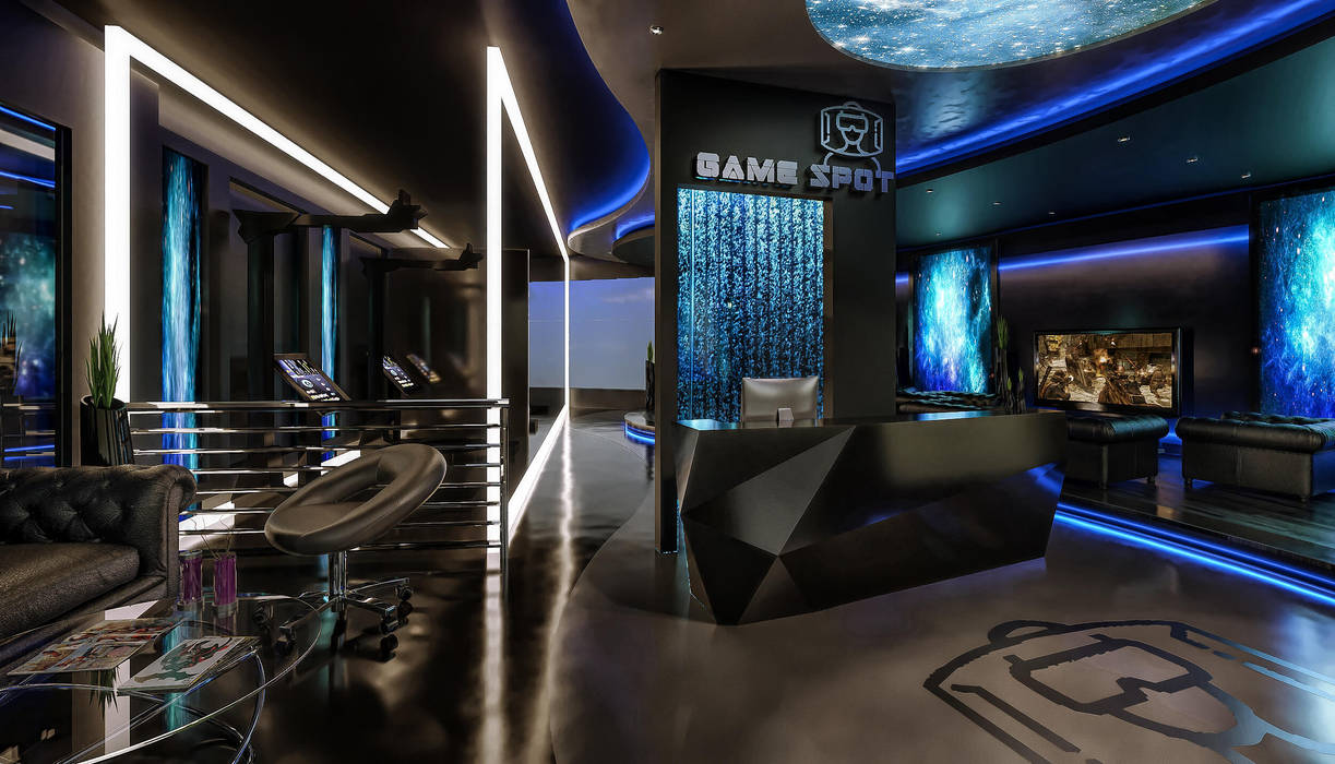 VR Gaming Center, Karim Elhalawany Studio Karim Elhalawany Studio بيت زجاجي