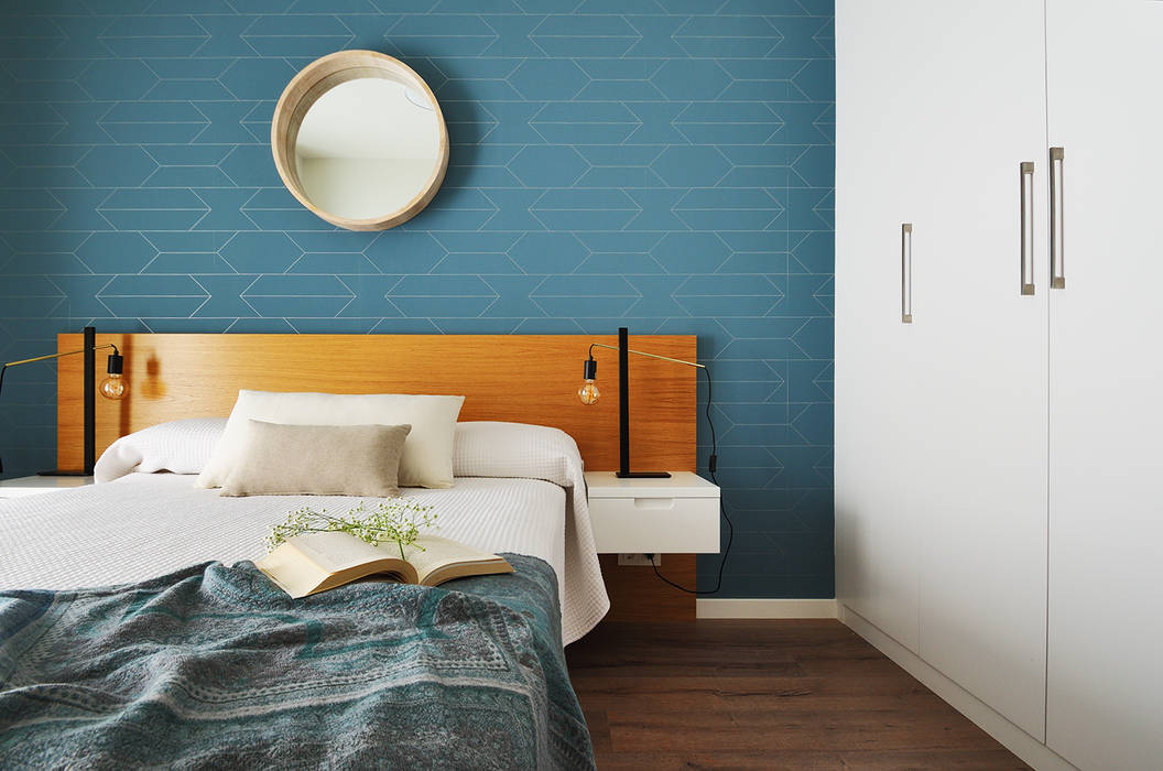 Color favorito: el azul, Noelia Villalba Interiorista Noelia Villalba Interiorista Scandinavian style bedroom