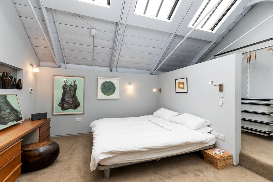 Bedroom dwell design Eklektyczna sypialnia