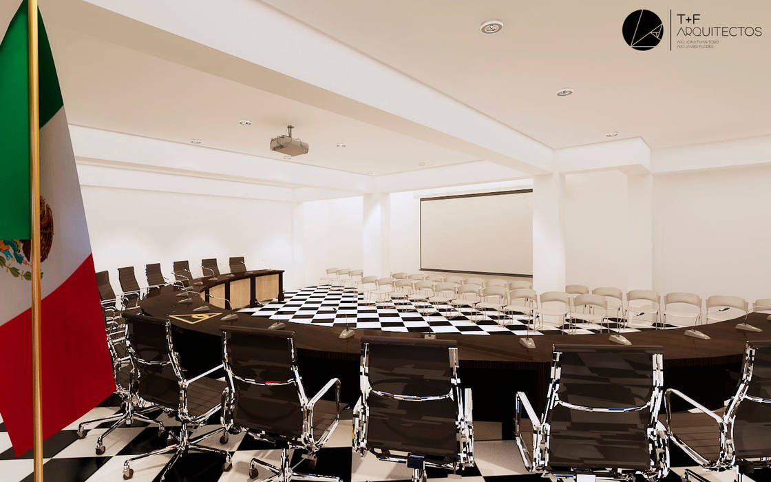 SALA DE CABILDO, T+F Arquitectos T+F Arquitectos Commercial spaces Conference Centres