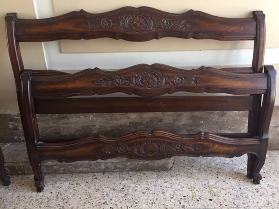 Cabecera de cama a restaurar ANADECO - Decoradora y Diseñadora de Interiores - La Plata Dormitorios rústicos Camas y cabeceras